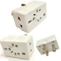 High Quality 15AMP 3 pins UK Extension Socket with Safety Fuse & ON OFF Light indicator | Designed for AC | 3 ways socket Multi Plug Adapter. 