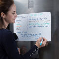 A5 Whiteboard Self-Adhesive Memo Flexible Magnetic Whiteboard Sticker for Home. 