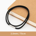 Nylon Rope Necklace Soft Rope Jewelry Necklace 3mm Wax Cord Necklace for Men And Women. 
