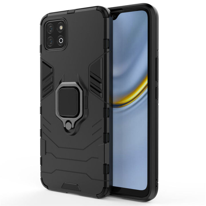 For Huawei Nova Y60 Case Slim Heavy Duty Hardcase Camera Protection Back Cover with Ring Stand