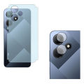 Infinix Hot 30i Back Matte Protector Soft Skin Sheet Film + Back Camera Glass Protector Flexible 9H Gorilla Lens Glass For hot 30i - Transparent. 