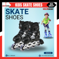 Skate Shoes Power Superb Adjustable Roller - 4 Wheeler 8-14 Years - Skating Shoes Premium Quality & Adjustable Different Size With Light In Wheels. 