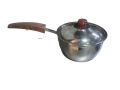 Small Cooking Pot Degchi with Lid Heavy Stainless Steel Capacity 750 grams. 
