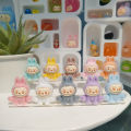 1Pcs Mini Flocking Labubus Ornament Cute Cartoon Ornaments Desktop Decoration SEVICH. 