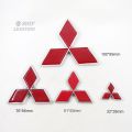 1 x ABS Mitsubishi logo car auto front rear trunk lid emblem badge sticker decal replacement Mitsubishi. 