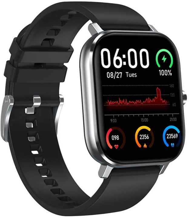 T35 smart watch works with Android and IOS touch screen answer calls music control calculator pulse and step counter -