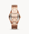 Fossil Stella Multifunction Rose-Tone Stainless Steel Watch for Women- ES3590. 