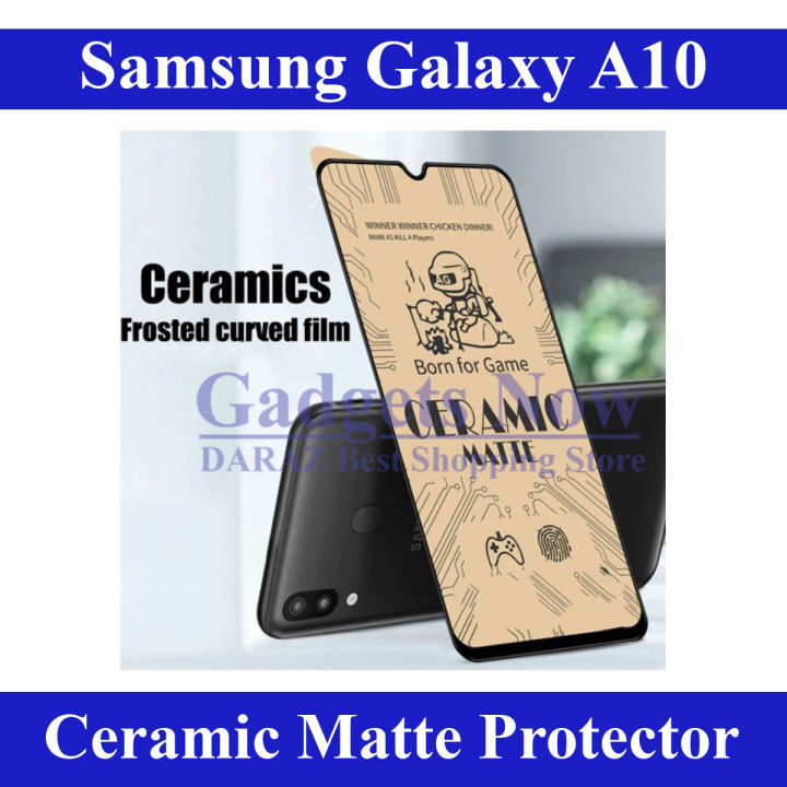 Samsung Galaxy A10 Ceramic matte unbreakable antishock hybrid film 9D/11D/21D temper Fiber sheet glass for Samsung Galaxy A10