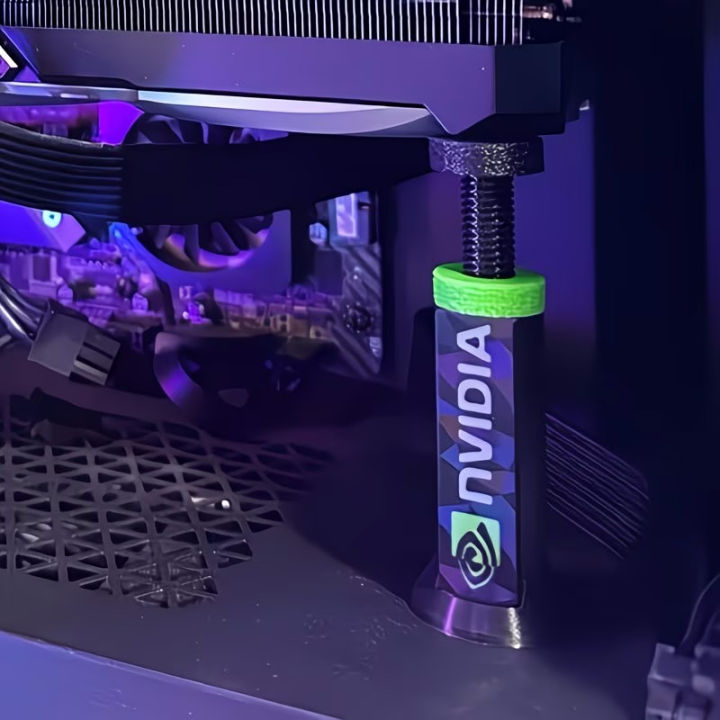 Support Leg Graphics Card Adjustable GPU Support Bracket | 3D Printed Graphics Card Anti-Sag ...
