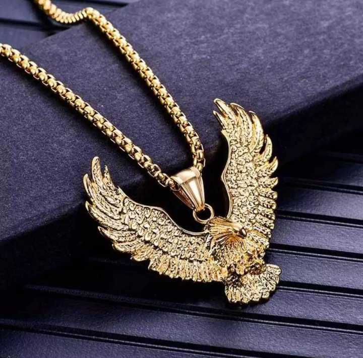 New%20High%20Quality%20Silver%20stainless%20steel%20Eagle%20Locket%20pendant%20Necklace%20For%20Men/Boys%20Top%20Trending%20-%20Image%203