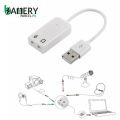 USB To 3.5mm Mic and Headphone Jack Stereo Headset Audio Adapter USB Sound Card 7.1 Hot. 