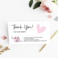 Pack Of 100 Thank You Cards For Small Business Order Packing Review Thank You Card 2 x 3.5 inches Glossy Cards. 