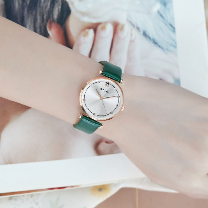 Kael light luxury belt disc literary fashion, simple and generous temperament, women's watch, quartz women's watch