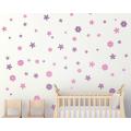 WallsArtstore Flower Wall Stickers 32 Pieces– Flower Wall Sticker – Childrens Room Decor – Kids Room – Teen Room – Vinyl Wall Sticker – Flower Decor. 