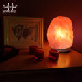 Pure Himalayan Natural Salt Lamp (Medium Size) with Wooden Base & 25-Watt Bulb, and UL-Certified Switch/dimmer Cord Wire, Best for Office and Home Decor. 