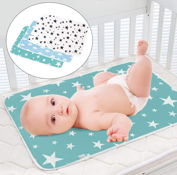Pack Of 6 Baby Sheet Changing Mat pad Portable Toddler Diaper Changing Pad Waterproof Baby Change Mats Premium Change Pad Liner Bed Pad Play Mat sozni godri