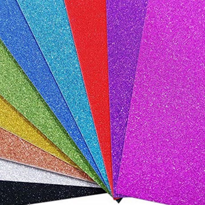 Glitter Formic Sheet - Multicolour (10 Pcs)