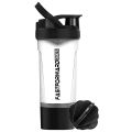 Shaker Bottle - 24 Ounce Protein Shaker Plastic Bottle for Pre & Post workout with Twist and Lock Protein Box Storage. 