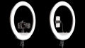 Ringlight 10" / 26cm Ring Light With Phone Holder & 3 Shades of Colours Only Ring light For Video Making Selfie Ring Light Photography Dimmable Makeup 26cm Ring Light Video Live with Phone Holder USB Plug (NO STAND). 
