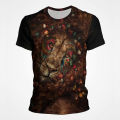 African lion graphic t shirt for men cool 3D printed T-shirt tops animal tees personality streetwear trend tops Funny T shirts. 