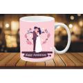 Happy Anniversary Mug For Him Her Husband Wife Wedding Gift. 