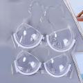 Transparent Clear Push Up Bra for Women Ultra-thin Invisible Bras Soft TPU Plastic Shoulder Straps See Through Underwear. 