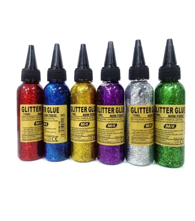 6%20bottles%203D%20Glitter%20Glue%2070grams%20in%20each%20Handcraft%20glitter%20powder%20Kids%20paint%20glitter%20glue%20-%20Image%205