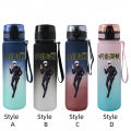 Jujutsu Kaisen Peripheral Cartoon Animation Water Bottle Sports Plastic Student Children Large Capacity 650ml Water Cup. 