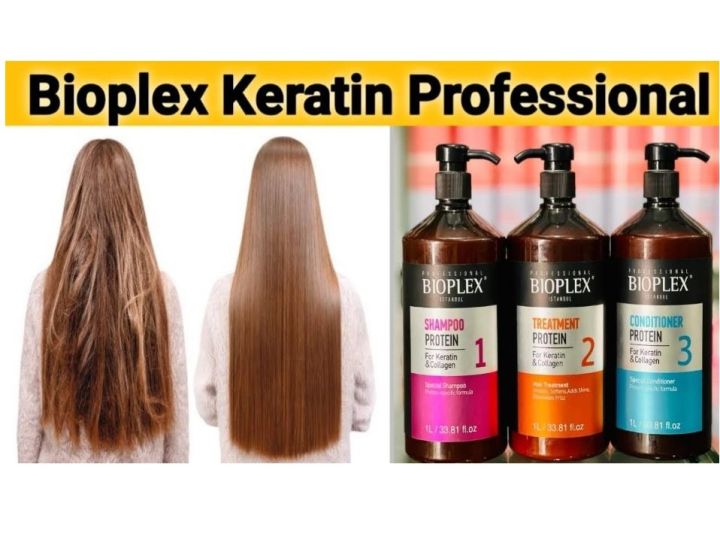 Bioplex Professional Hair Keratin Straightening Treatment Kit Istanbul 1000ml