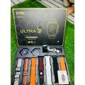 DT900 Ultra 9 Smart Watch 8 in 1 Smartwatch 2.06 inch Full HD Display Screen Waterproof Health Monitor Sports Mode Bluetooth Calling for Men Women. 