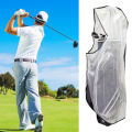 Wear-resistant Golf Bag Rain Cover Waterproof Golf Bag Rain Cover Heavy Duty Raincoat for Golf Club Bag Transparent Pvc Cover for Golfer Men Women Dust-proof Protection. 