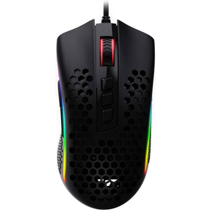 Redragon M808 Storm Lightweight RGB Gaming Mouse 85g Honeycomb Shell 12,400 DPI 7 Programmable Buttons