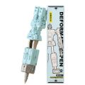 【ZOSR】 ABS Robot Deformation Pen Wear Resistant Non-toxic Ball-point Pen Portable School Office Supplies Children. 