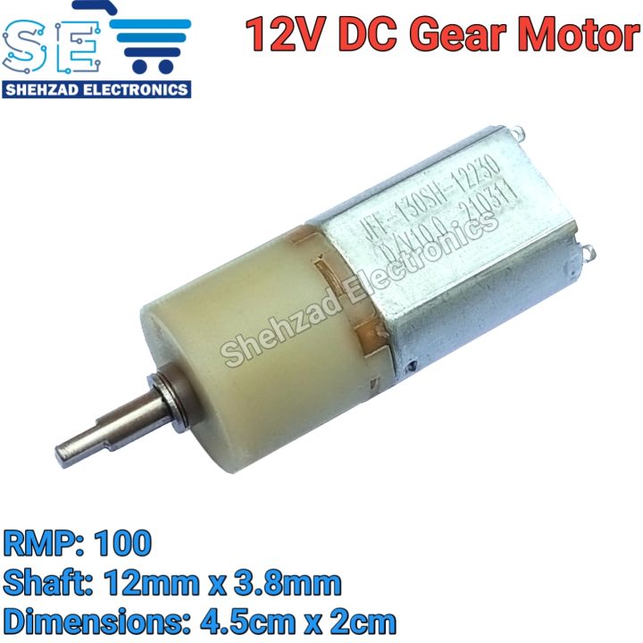 12V DC Mini Gear Motor – High Torque, Low RPM, Precision Performance