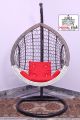 Single  Swing Chair Iron Jhoola With Cushion Set and Stand ( Best Swing Jhoola  )/ Mughal Star Steel Furniture. 