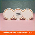 MSYAHO 3-in-1 Terracotta Makeup Kit – Blush, Highlighter & Contour Palette | Create a Radiant, Sculpted Glow for All Skin Tones. 