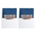 JDXHLAU 2X Magnetic File Holder - Magnetic Paper Holder, Pocket Organizer Office Supplies Storage Mail Organizer for Notebooks. 