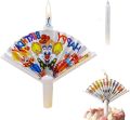 Candle | Fan Birthday candle| Flabellum music Birthday candle  | Surprise clown reusable Birthday candle |Novelty Candle for cake , Birthday fun , Kids Birthday cake | In best quality. 