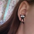 Female Handmade Cartoon 3D  Animal Earrings  Cute Simple Style Cat Stud Earring  Party Jewelry Accessories. 