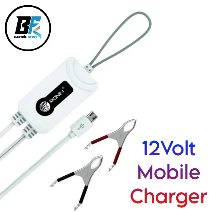 Mobile Charger, Ronin R-666 Clip Charger, 12/24Volt Mobile Charger