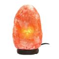 XL-Large Pure Organic Himalayan Salt Lamp Natural Shape with Wooden Base & 15-Watt Bulb, and UL-Certified Switch/dimmer Cord Wire, Best for Office and Home Decor 5-7 Kg. 