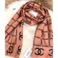 Chanel Silk Pink Scarf For Women , Branded Hijab For Girls. 