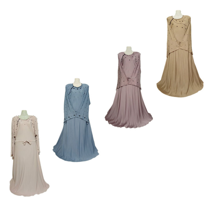latest style new design long maxi abaya with bell sleeves