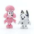 8pcs/set Bluey Family Kawaii Animal The Bluey Bingo Action Toys PVC Figures Cute Cartoon Dog Movable Doll Bingo Dog set Education toys Children's toys Gift. 