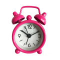 Metal Alarm Clock Small Cute Portable Mini Clock Double Bell Electronic Desk Clock for Kids Room Home Decoration Timekeeping Wake-up Alarm Gift Item. 