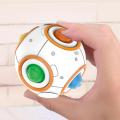 Fingertip Gyro Decompress Rainbow Puzzle Ball Games Toys Relax Stress Squeeze Ball Brain Teasers Games Squeeze Toys For Kids. 