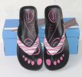 Original Thai Synthetic Leather Upper & PU Sole Slippers For Women A0894. 