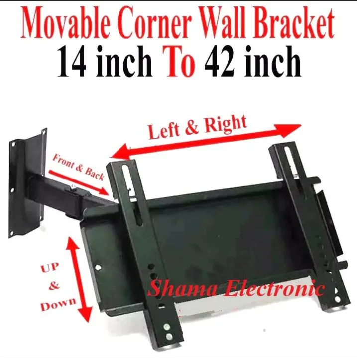 Best%20Quality%2014%20Inch%20To%2042%20Inch%20Universal%20LCD%20LED%20TV%20Adjustable%20Wall%20Bracket%20Wall%20Stand%20Movable%20Wall%20Bracket%20Wall%20Mount%20Wall%20Stand%20Corner%20Wall%20Bracket%20Wall%20Mount%20Wall%20Stand%20Moving%20Wall%20Bracket%20Mount%20Stand%20180%20Degree%20Arm%20Wall%20Bracket%20Mount%20Stand%20-%20Image%204