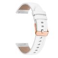 Watch band 20mm Rose Gold Buckle Leather Watch Band For Garmin Venu / SQ / SQ2 / Venu 2 Plus. 