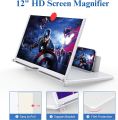 8 Inch High-definition 3D HD Mobile Phone Screen Magnifier Movie Video Amplifier Holder Enlarger Smart Phones Bracket Foldable And Portable Enlarge Stick Eyes Protection Support for All Smartphones. 